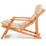 Hanah Home Juego de Mesa y Sillas de Jardín My007 de 3 Piezas en Marrón y Crema